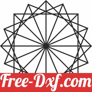 flower of life geometric seed decor