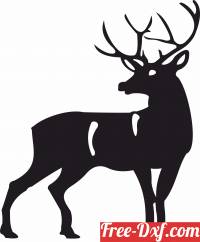 download deer silhouette free ready for cut