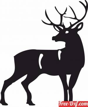 download deer silhouette free ready for cut