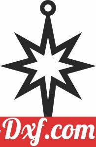Christmas star ornament decor tree