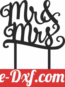 mr and mrs wedding cake topper