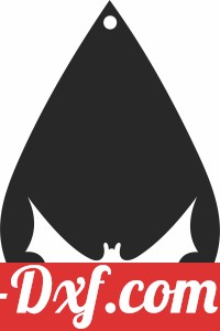 Halloween ornament Silhouette bat