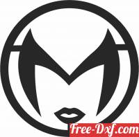 download scarlet witch logo free ready for cut