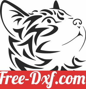 cute tribal Cat wall decor