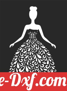 girl with floral dress clipart