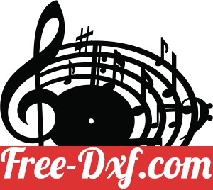 music melody wall clock