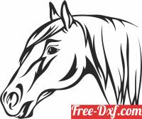 download Horse head clipart free ready for cut