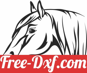 Horse head clipart
