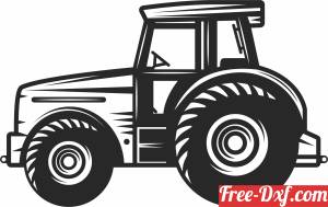 download farm Tractor clipart free ready for cut