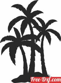 download palm trees silhouette free ready for cut