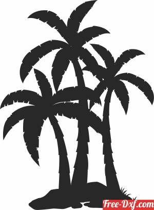 download palm trees silhouette free ready for cut