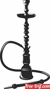 download shisha Hookah Silhouette free ready for cut