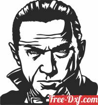download dracula face wall art free ready for cut