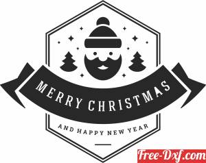 download merry christmas and new year free ready for cut