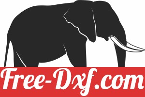 Elephant Silhouette Vector Illustration