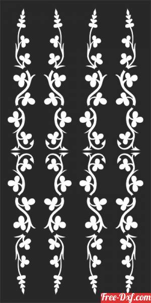 download decorative pattern wall screen panel door free ready for cut