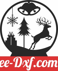 Deer Globe christmas ornament