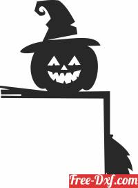 download pumpkin halloween corner stake clipart free ready for cut