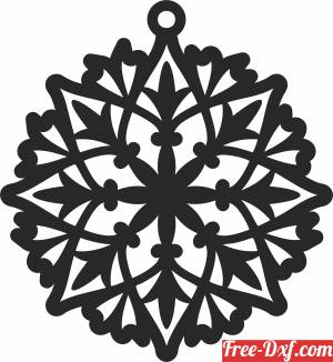 download ornament christmas tree decoration free ready for cut
