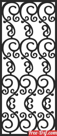 download Decorative screen door free ready for cut