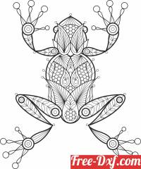 download decorative frog free ready for cut