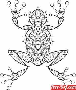 download decorative frog free ready for cut