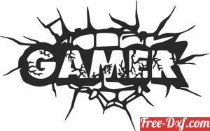 download gamer wall decor cliparts free ready for cut