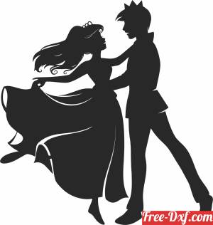 download dancing beauty and the beast silhouette free ready for cut