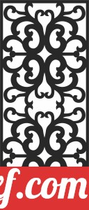 Decorative pattern screen door