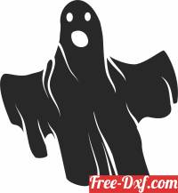 download Scary halloween ghost silhouette free ready for cut