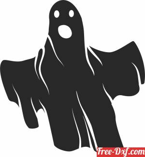 download Scary halloween ghost silhouette free ready for cut