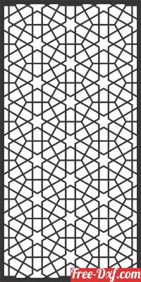 download decorative wall screen door pattern free ready for cut