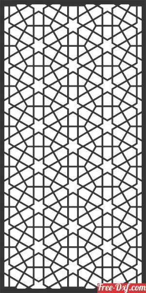 download decorative wall screen door pattern free ready for cut