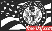 download flag United states army logo free ready for cut
