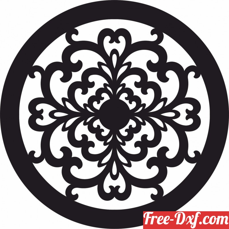 Download Mandala pattern floral wall decor U6bKE High quality fre