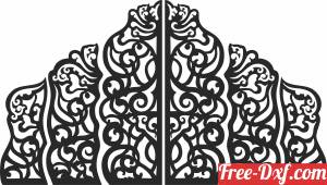 download DECORATIVE   Door Wall Pattern free ready for cut