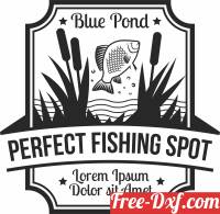 download Fishing logo free ready for cut