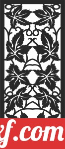 Decorative door screen pattern