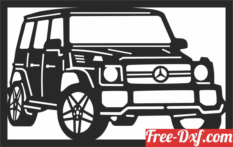 Download cars G Class clipart UEE74 High quality free Dxf files,