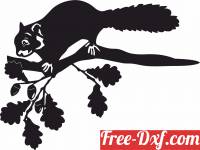 download Squirrel Tree Stake Yard Decor free ready for cut