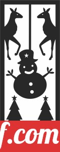 christmas snowman deer wall decor