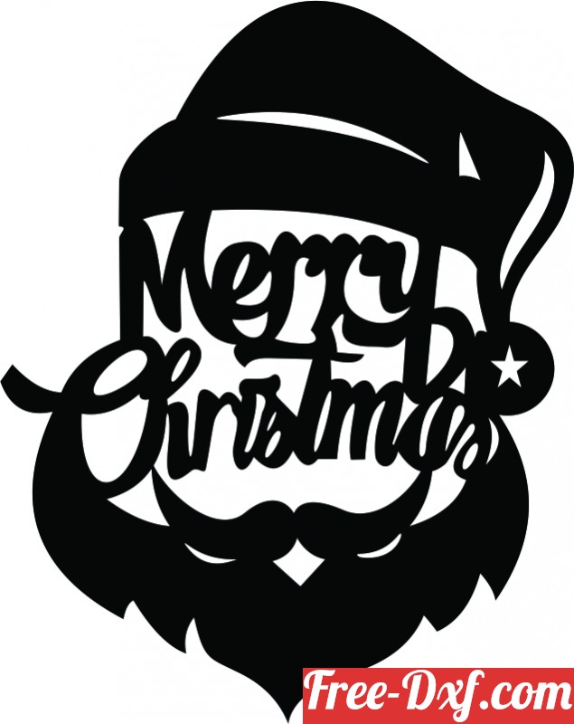 Download Merry christmas santa UO7Nr High quality free Dxf files,