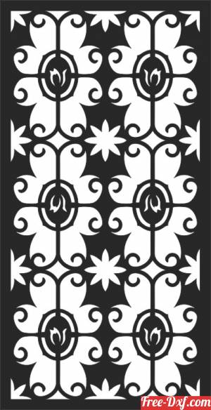 download decorative panel wall separator door pattern free ready for cut