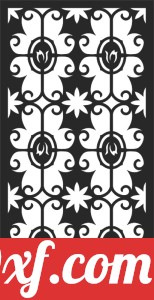 decorative panel wall separator door pattern