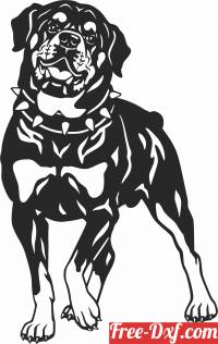 download Rottweiler dog clipart free ready for cut