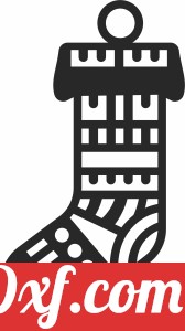 Christmas sock Ornament
