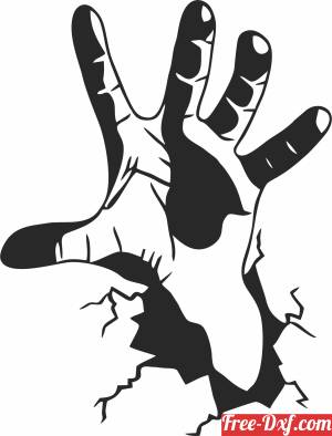 download Hand From The Ground clipart free ready for cut