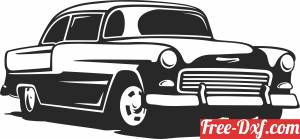 download 1955 Chevy Chevrolet Bel Air clipart free ready for cut