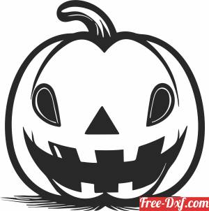 download halloween Pumpkin art free ready for cut