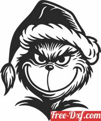 download Grinch santa free ready for cut